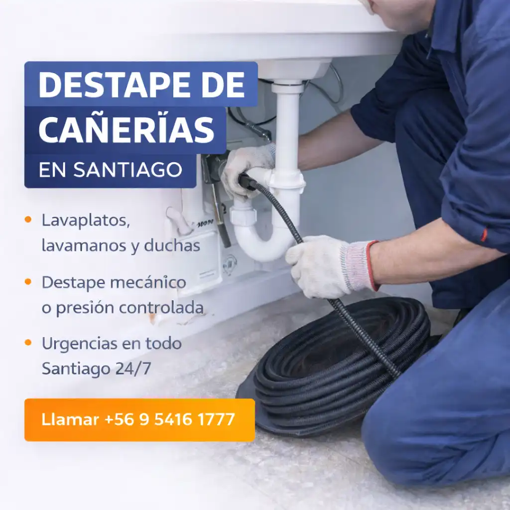 Destape de cañerías